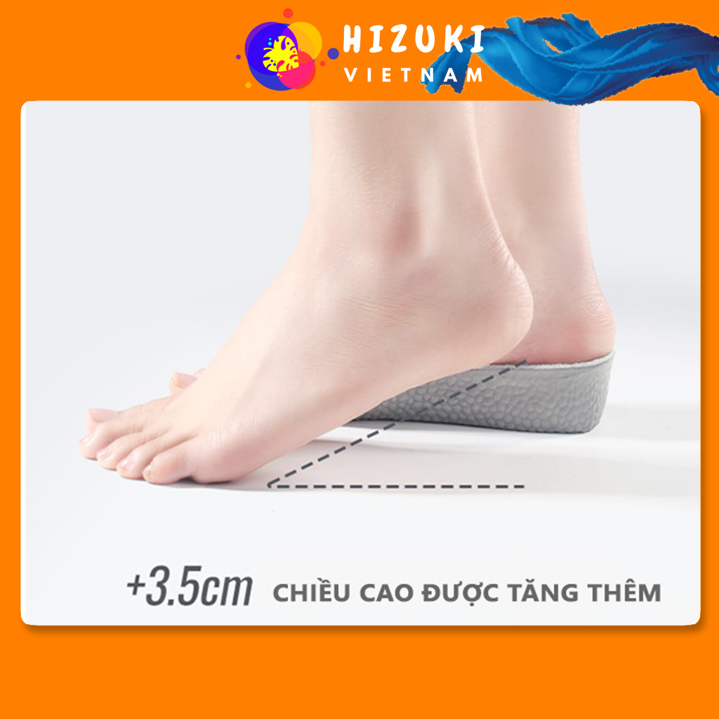Lót Giày Tăng Chiều Cao, Đế Độn Giày Tăng Chiều Cao Ẩn 3,5cm, Êm Chân, Không Gây Mỏi Chân