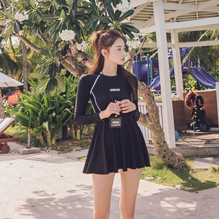 Bikini Bộ Đồ Bơi Dài Tay Set 3 Mảnh Kín Cạp Cao Bigsize Liền Quần Váy Lưới