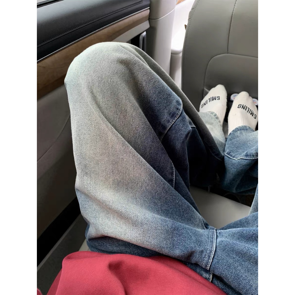 Quần Jean Ống Rộng Nam Nữ Unisex WASH Phủ Ánh Bạc Cao Cấp JS07 | BigBuy360 - bigbuy360.vn