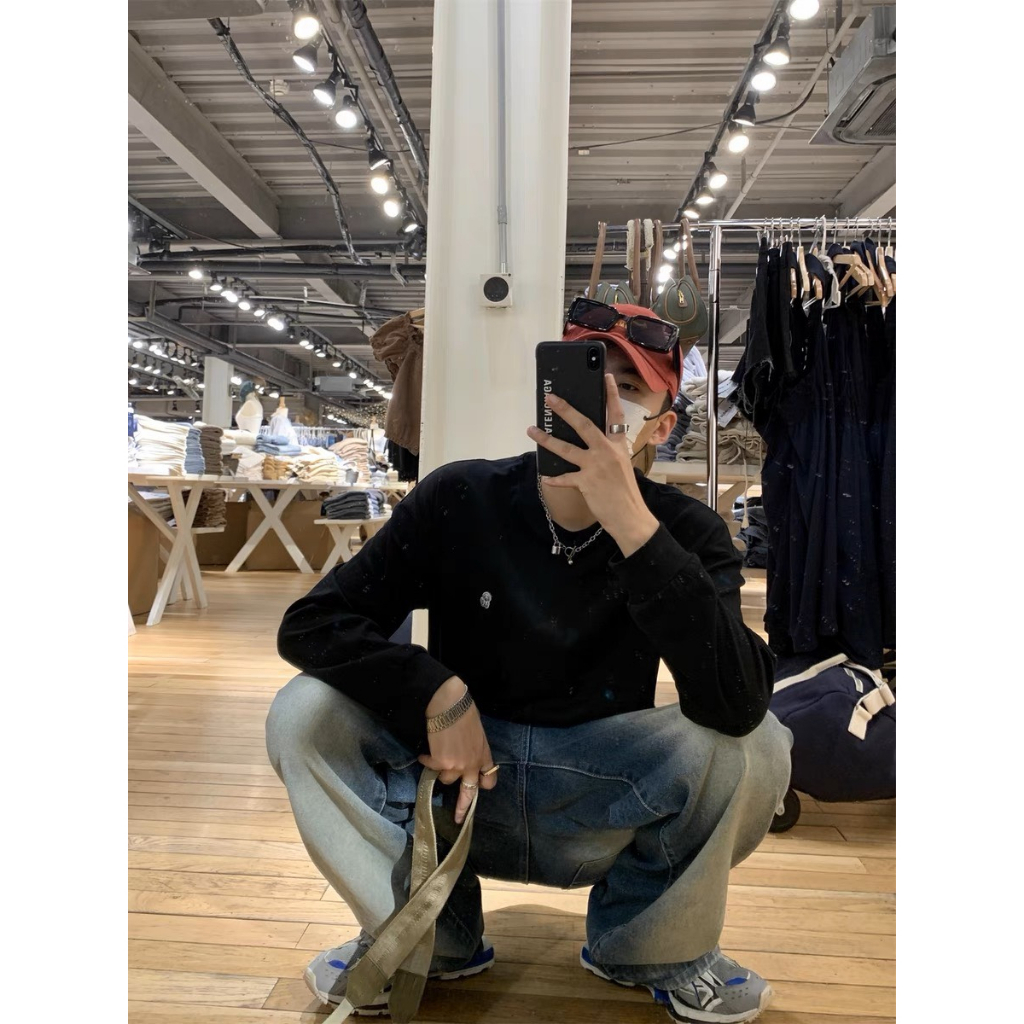 Quần Jean Ống Rộng Nam Nữ Unisex WASH Phủ Ánh Bạc Cao Cấp JS07 | BigBuy360 - bigbuy360.vn