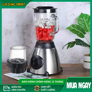 Máy xay sinh tố công nghiệp 2 cối kenwood, máy xay hoa quả đa năng công suất lớn 850w sử dụng dao 6 lưỡi