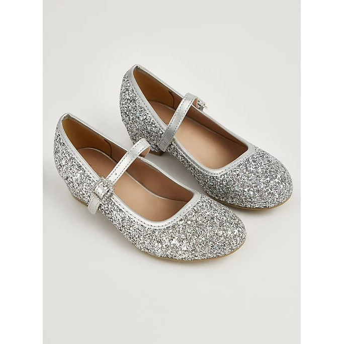 Giày búp bê cao gót phát sáng công chúa hồng/ xanh Elsa George form TO_hàng chính hãng UK