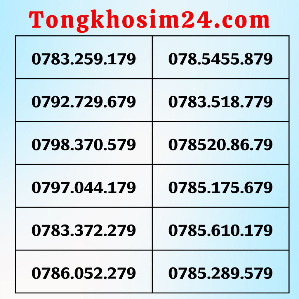 Sim số đẹp mobi THẦN TÀI 79, 079, 179, 279, 379, 579, 979 Sim Mobi đầu 078, 079 [Đăng ký chính chủ + Esim: Miễn Phí]