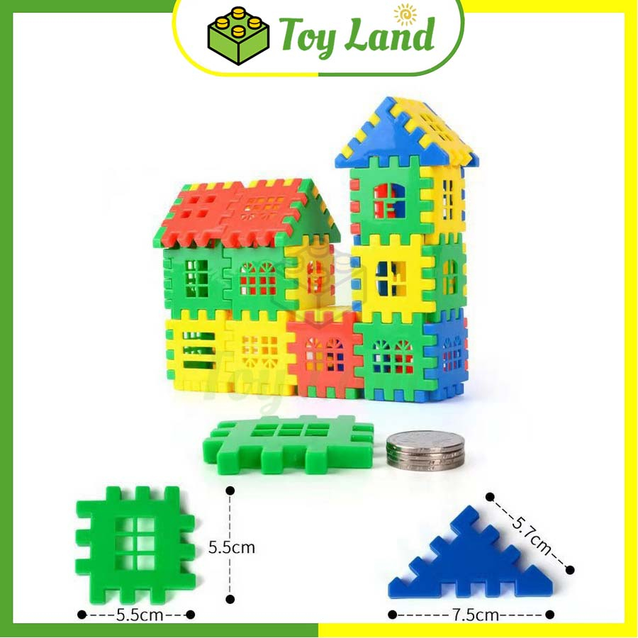 Đồ Chơi Lắp Ráp Xây Nhà Nhựa Bộ Lắp Ghép Mô Hình Nhà Đồ Chơi Trẻ Em Sáng Tạo Cho Bé Yêu Giải Trí Xả Stress