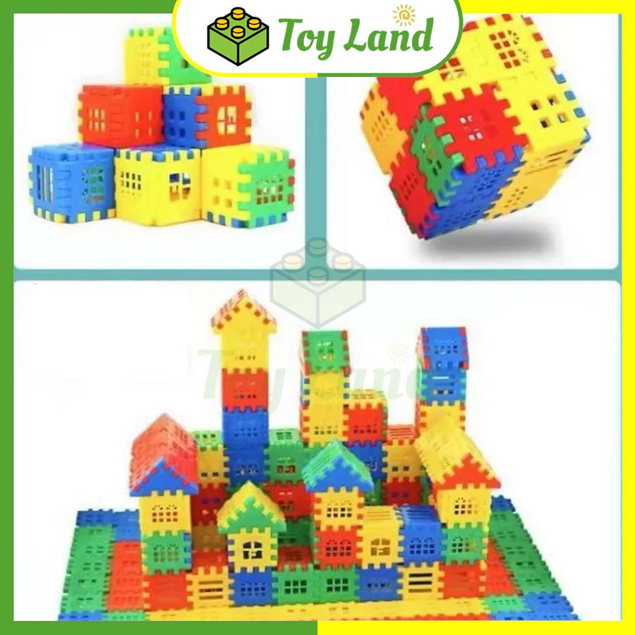 Đồ Chơi Lắp Ráp Xây Nhà Nhựa Bộ Lắp Ghép Mô Hình Nhà Đồ Chơi Trẻ Em Sáng Tạo Cho Bé Yêu Giải Trí Xả Stress