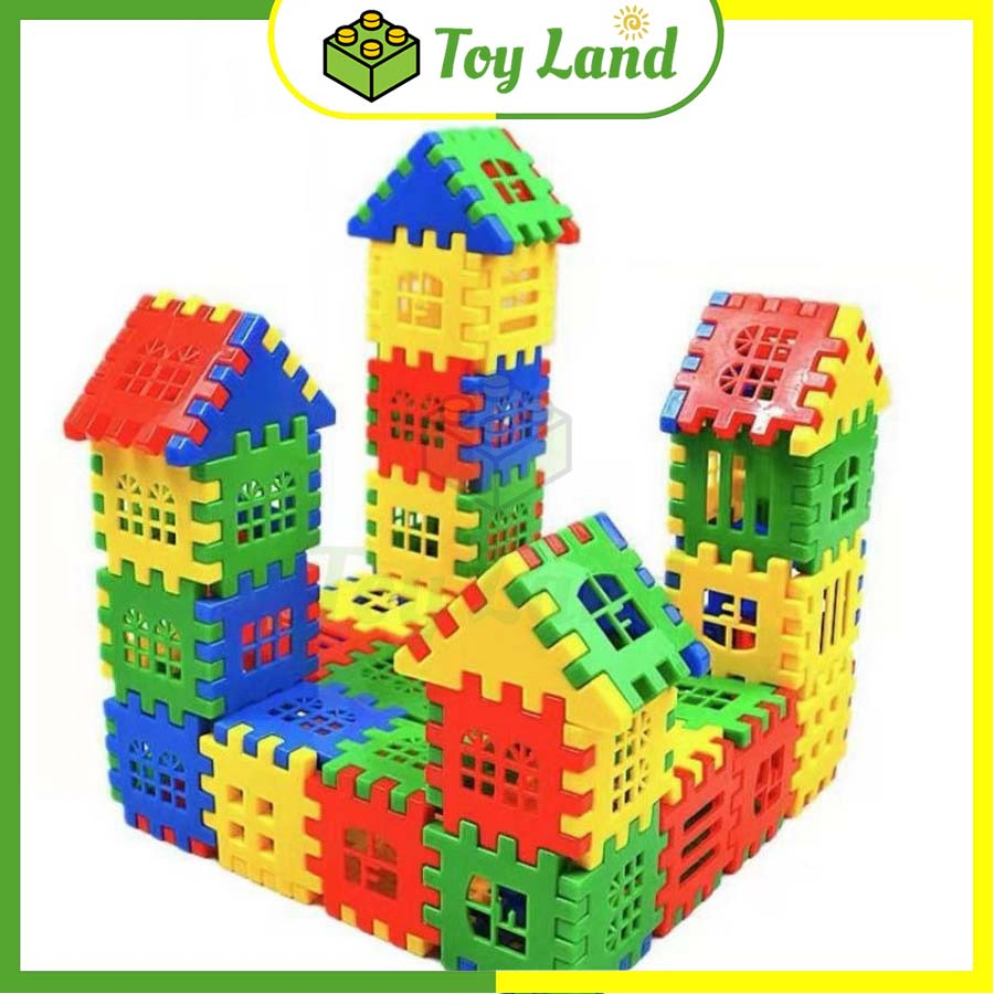 Đồ Chơi Lắp Ráp Xây Nhà Nhựa Bộ Lắp Ghép Mô Hình Nhà Đồ Chơi Trẻ Em Sáng Tạo Cho Bé Yêu Giải Trí Xả Stress
