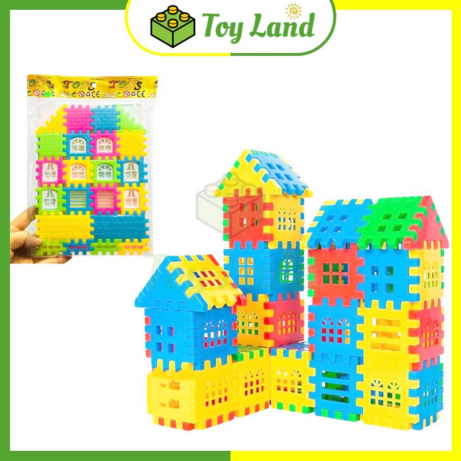 Đồ Chơi Lắp Ráp Xây Nhà Nhựa Bộ Lắp Ghép Mô Hình Nhà Đồ Chơi Trẻ Em Sáng Tạo Cho Bé Yêu Giải Trí Xả Stress