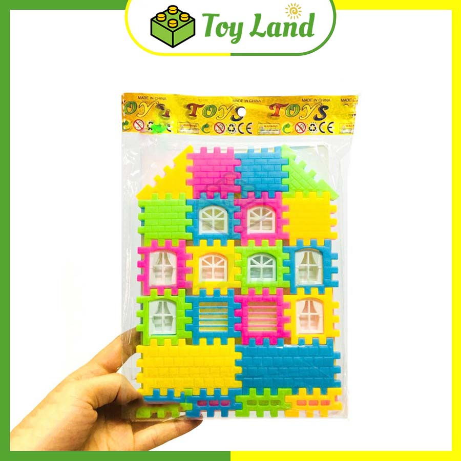 Đồ Chơi Lắp Ráp Xây Nhà Nhựa Bộ Lắp Ghép Mô Hình Nhà Đồ Chơi Trẻ Em Sáng Tạo Cho Bé Yêu Giải Trí Xả Stress