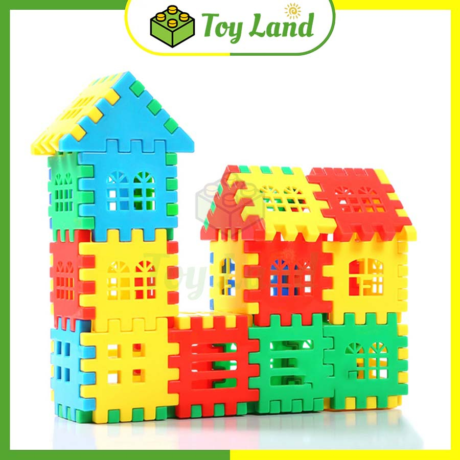 Đồ Chơi Lắp Ráp Xây Nhà Nhựa Bộ Lắp Ghép Mô Hình Nhà Đồ Chơi Trẻ Em Sáng Tạo Cho Bé Yêu Giải Trí Xả Stress