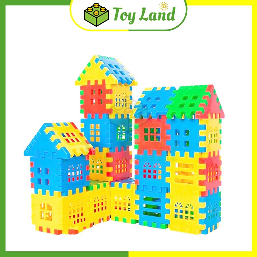 Đồ Chơi Lắp Ráp Xây Nhà Nhựa Bộ Lắp Ghép Mô Hình Nhà Đồ Chơi Trẻ Em Sáng Tạo Cho Bé Yêu Giải Trí Xả Stress