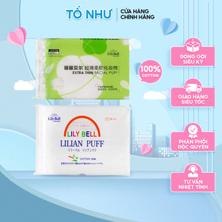 Bông tẩy trang Lily Bell 222 miếng - 240 miếng Nhật bản