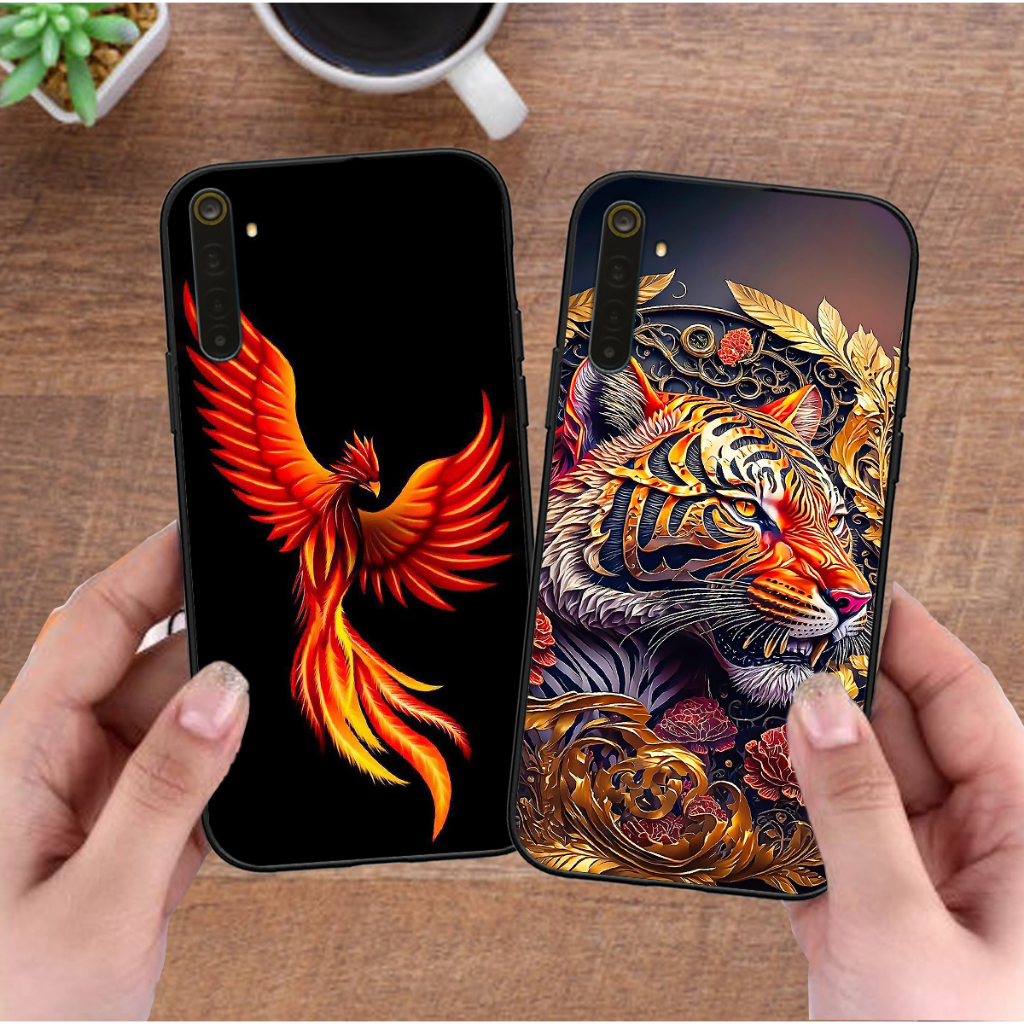 Ốp Realme 6 , 6 Pro in hình rồng long phượng hổ báo bọ cạp cá chép
