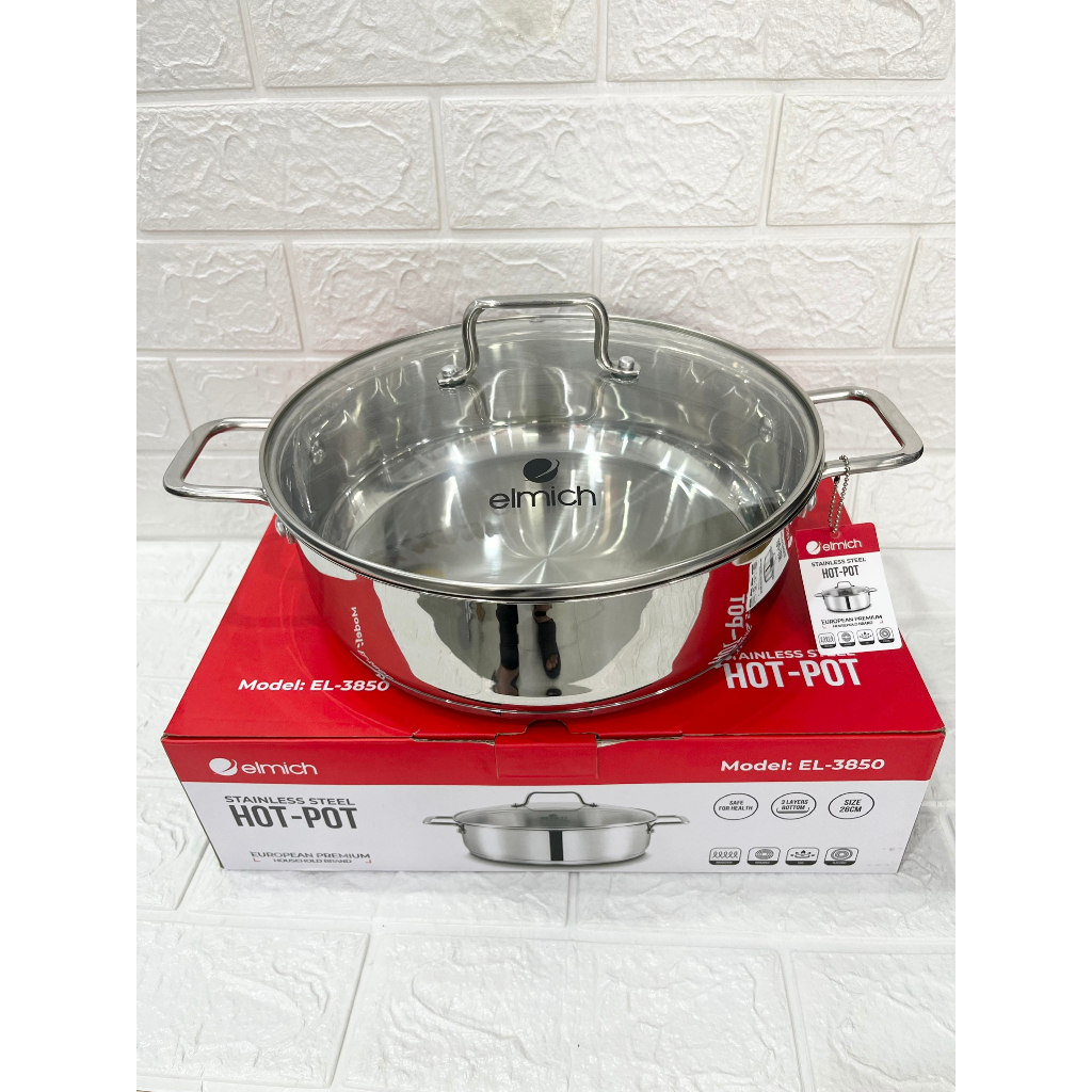 Nồi lẩu inox cao cấp Elmich size 26cm El-3850