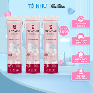 Bông tẩy trang ya samaya 120/150 miếng