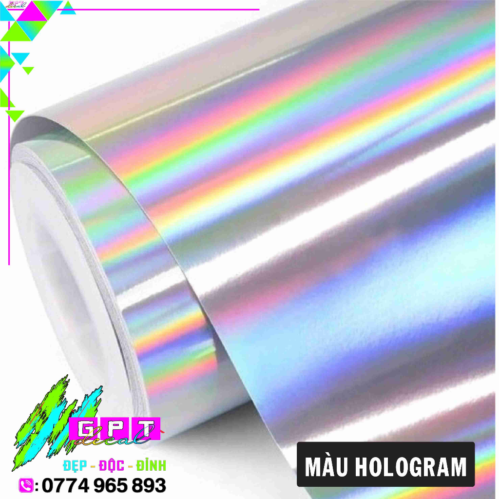 TEM Chữ  Raider  Dán Xe I Phản Quang I Hologram 7 Màu