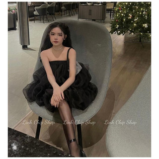 Đầm Cup Ngực Bồng Bềnh (Tặng kèm quần) ♥️ Váy Tiểu Thư Sang Chảnh - Linh Chip Shop