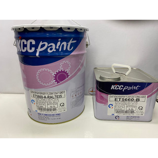 Sơn nền bê tông Epoxy KCC ET5660 màu xám RAL7035_ bộ 16L
