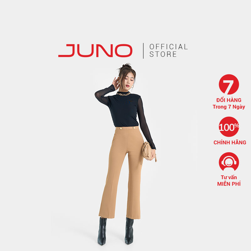 Quần Dài Nữ Thời Trang JUNO Ống Loe Nhẹ JNQDA026