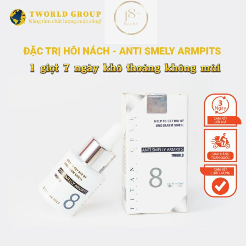 Serum Hôi nách Titan Cell Hàn quốc 1 giọt cho 7 ngày ko mùi tự tin hết ngay hôi nách hôi chân khô thoáng tworld Extrchân