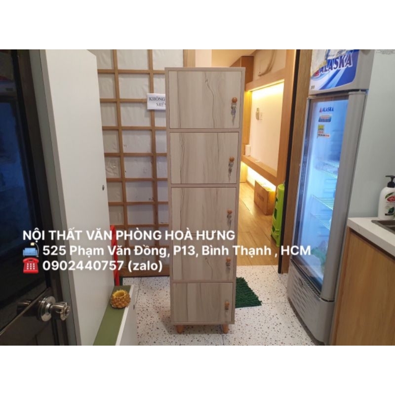 TỦ LOCKER MINI 5 CÁNH MÀU XÁM, BẢO HÀNH 12 THÁNG