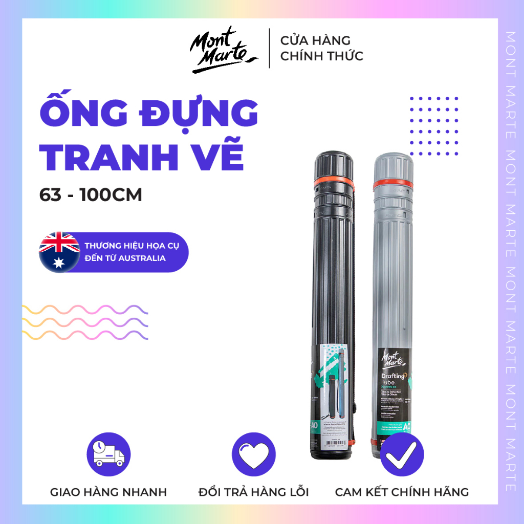 Ống nhựa đựng Giấy Vẽ có thể điều chỉnh kích thước từ A2-A0