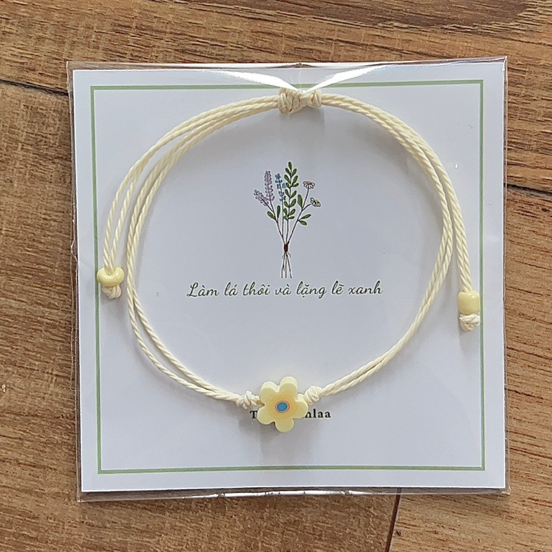 Vòng tay hoa nhỏ dễ thương | Tiệm xanh láa vòng tay đôi, nhóm