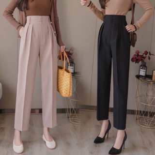 Quần baggy công sở cạp cao sang chảnh