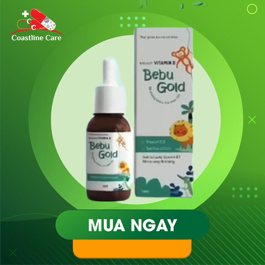 Men Phức Hợp D3 BebuGold hỗ trợ bổ sung vitamin D3 -  Chai 10ml