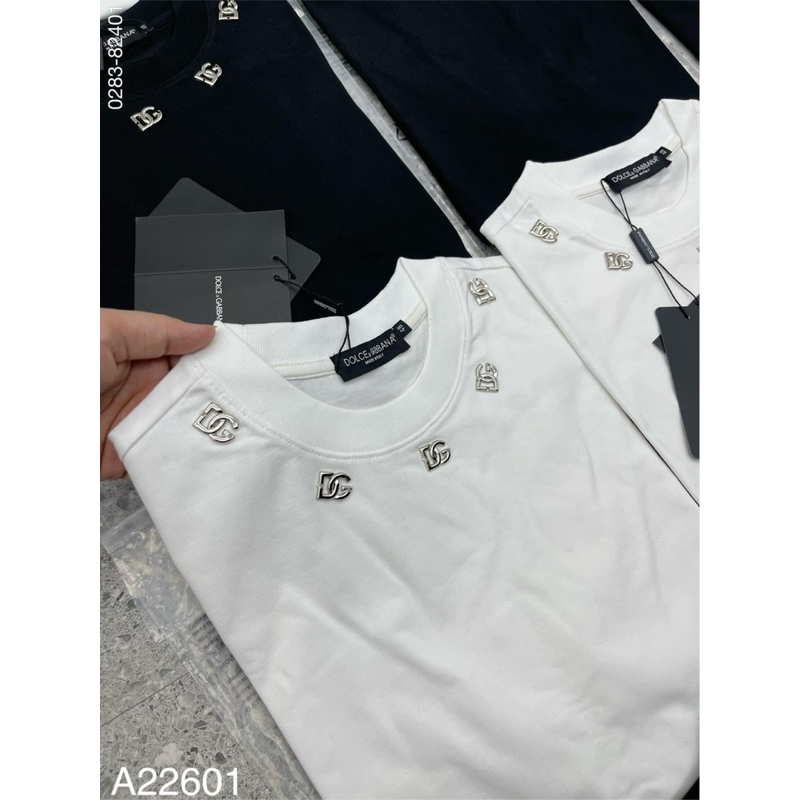 Áo Phông Nam Nữ Cotton 100% Trơn Tang Mắt Logo DG, Áo Thun Nam Nữ Cotton Trơn Cao Cấp
