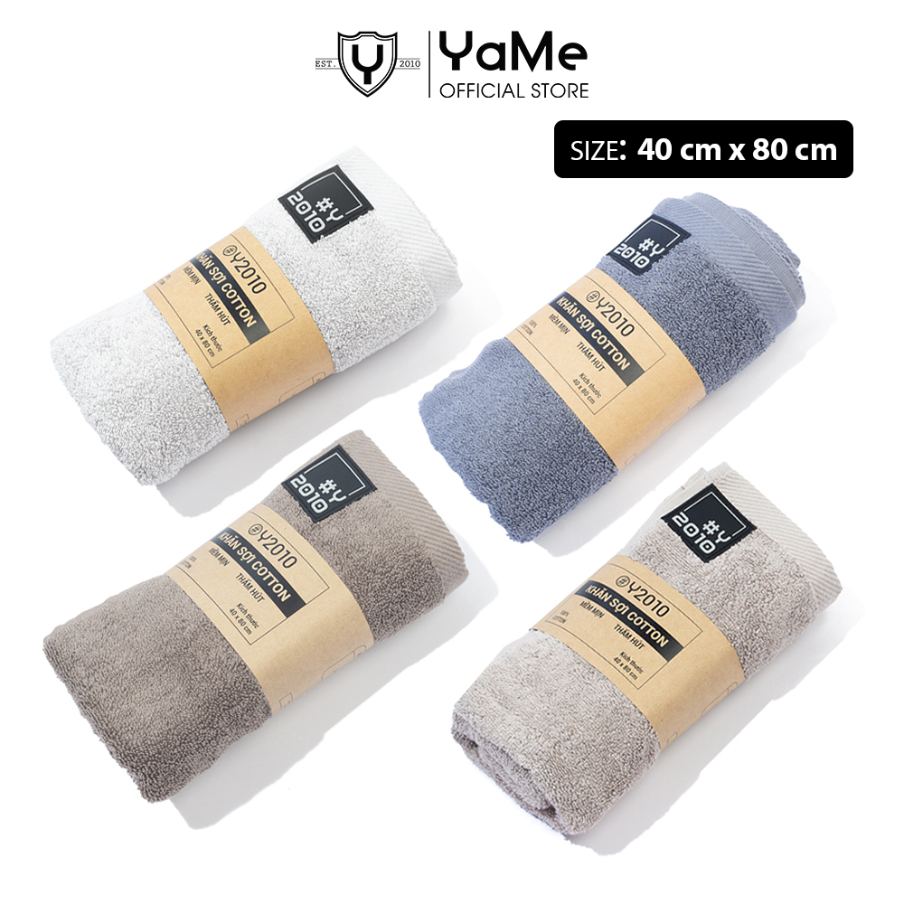 Khăn Tắm Cotton Cao Cấp Dày Dặn Mềm Mại Thấm Hút Tốt Đơn Giản Thời Trang Thương Hiệu Y2010 M9 22123 |YaMe|