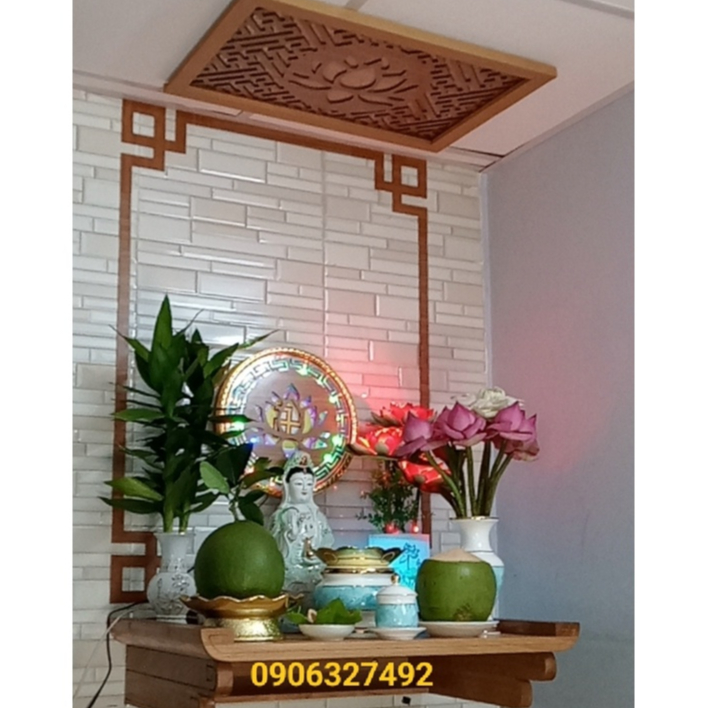 Mua đèn hào quang phật trên shopee ốp hoa sen cực đẹp