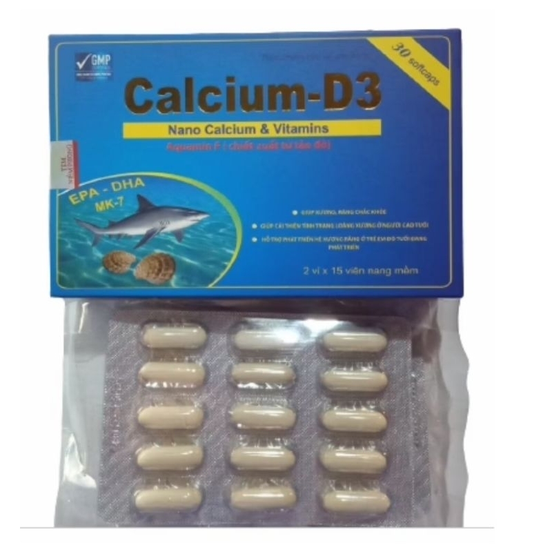 Bổ Sung Calcium D3 Tpp France (H/30v) phòng loãng xương, trẻ em tuổi phát triển,Bà bầu, người thoái 