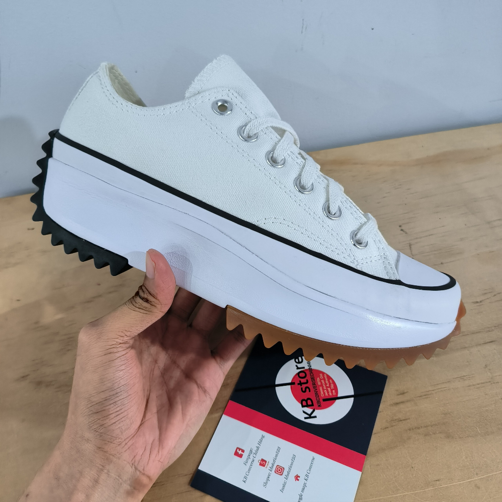 Giày Converse Run Hike Star trắng cổ thấp