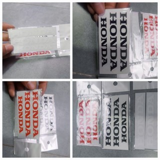 Tem dán chữ Honda , bộ 3 chữ Honda đủ màu đỏ đen trắng