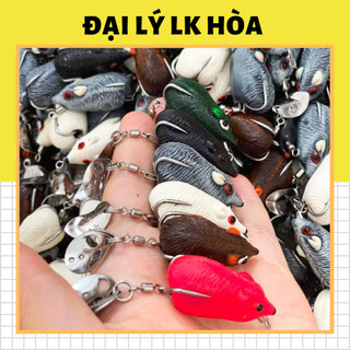Mồi câu lure Chuột Lk bản mini 7g lưỡi trắng mạ Crom và bản mập 8g lưỡi BKK, bản lừng 12g