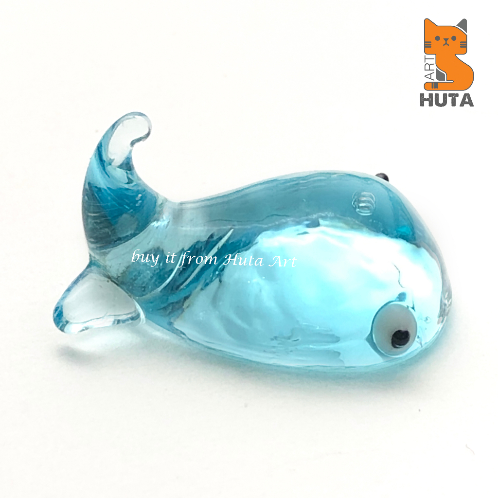 Gác bút / Gác Cọ Thủy Tinh Hình Cá Voi Dễ Thương