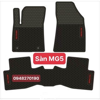 Thảm lót sàn cao su xe MG5 màu đen, hàng cao su đúc không mùi, dễ vệ sinh lau rửa | BigBuy360 - bigbuy360.vn
