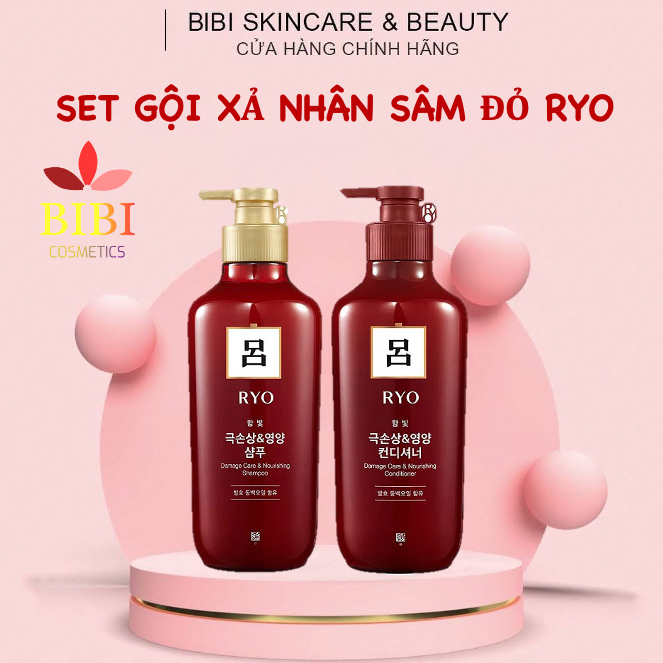 Bộ Đôi Dầu Gội Xả Ryo Nhân Sâm Cao Cấp Làm Sạch Sâu Scalp Deep Cleansing Conditioner