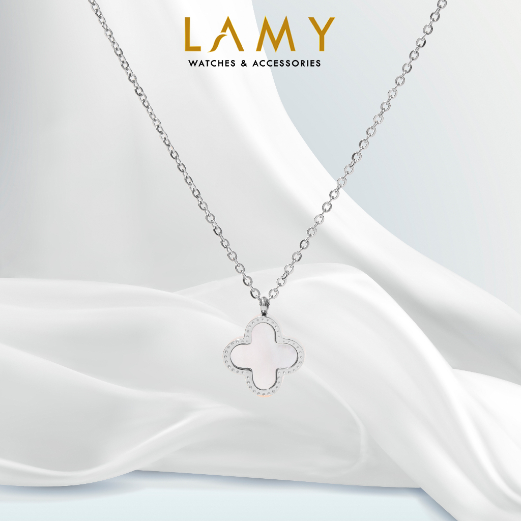 Dây chuyền nữ CDE Dual Lucky Leaves Necklace Silver CDE6026SV