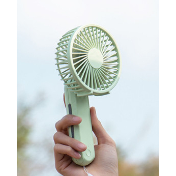 Quạt cầm tay mini tích điện HANDY FAN/ quạt du lịch 3 tốc độ gió, pin sạc 1200mah, kèm dây đeo tay, tiện lợi