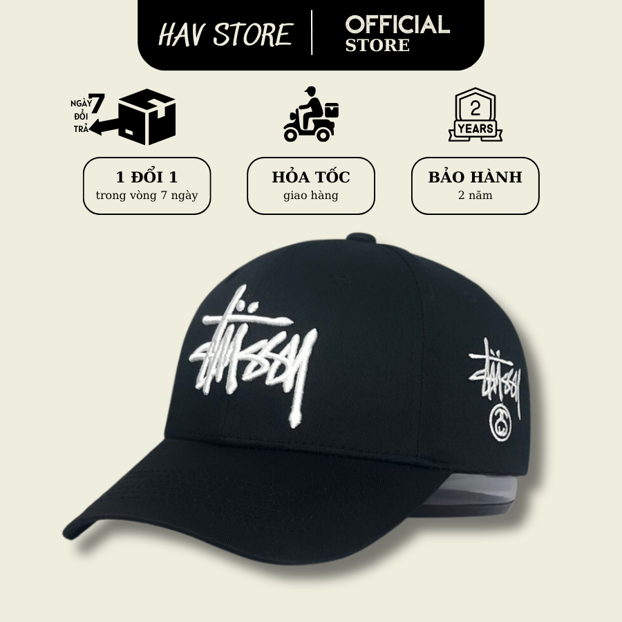 Mũ lưỡi trai Stussy Cao Cấp Nam Nữ FULL HỘP