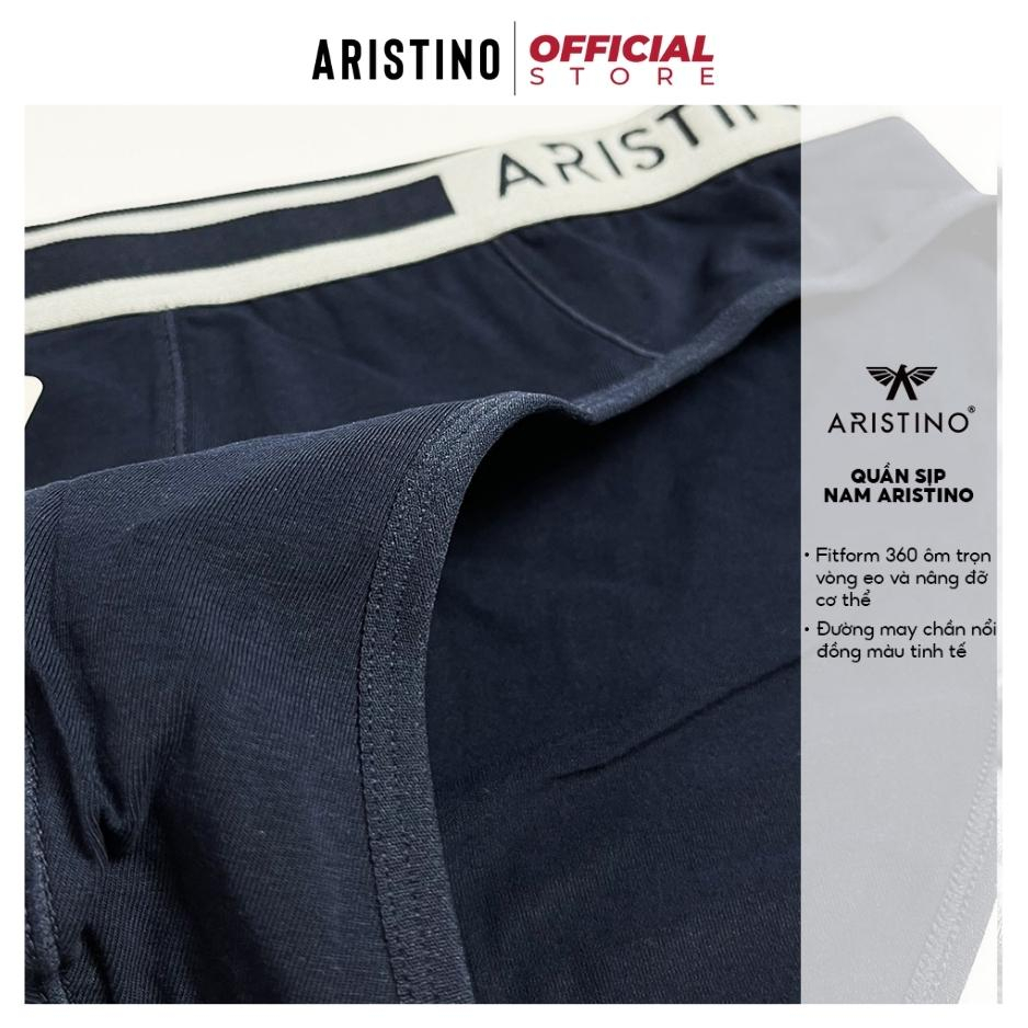 Quần lót nam ARISTINO ABF1603 sịp tam giác cotton mềm cạp chun logo dệt kim co giãn kháng khuẩn khử mùi co giãn 4 chiều
