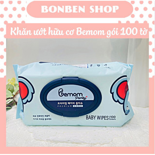 Khăn ướt trẻ em hữu cơ bemom hàn quốc gói 100 tờ