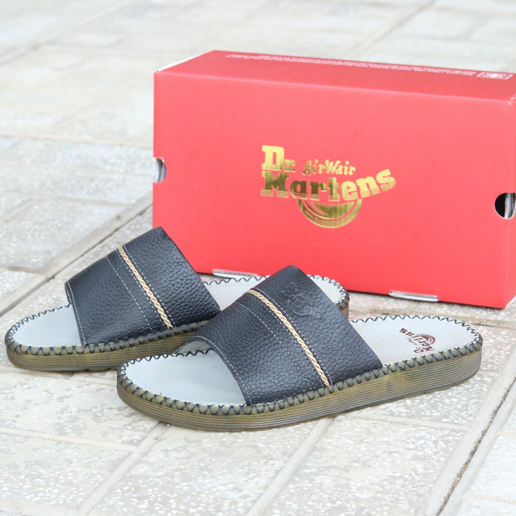 Dép Dr.Martens Quai Ngang Da Bò Nhập Khẩu - HàngCao Cấp 2023 -DR01