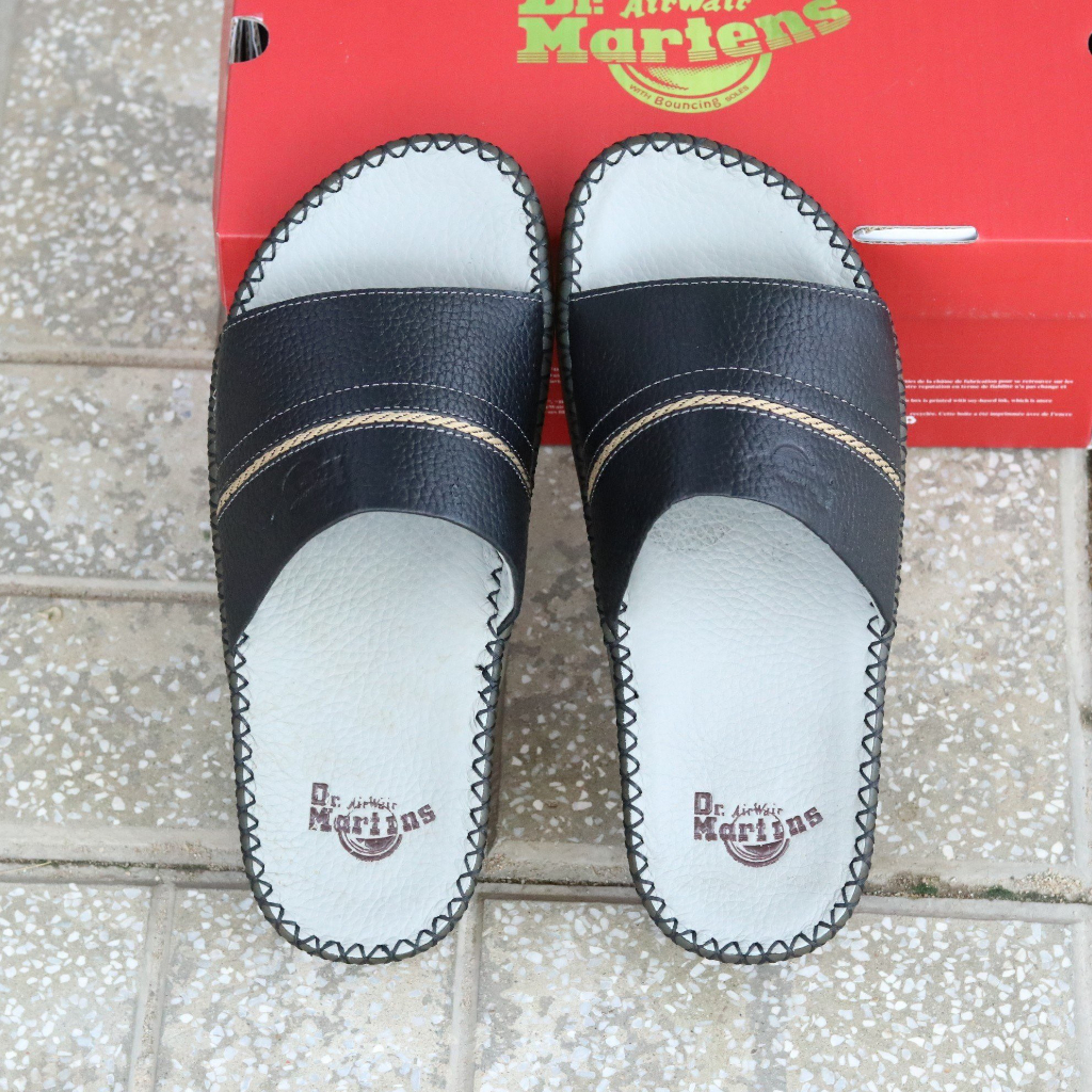 Dép Dr.Martens Quai Ngang Da Bò Nhập Khẩu - HàngCao Cấp 2023 -DR01