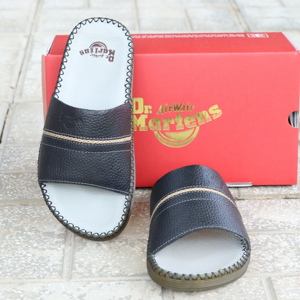 Dép Dr.Martens Quai Ngang Da Bò Nhập Khẩu - HàngCao Cấp 2023 -DR01