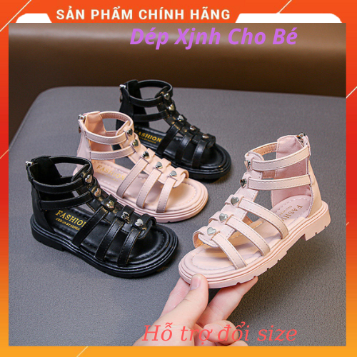 Dép sandal bé gái , dép quai hậu cho bé gái công chúa từ 3 - 11 tuổi hình thỏ la mã đế mềm mại tôn dáng dễ phối đồ