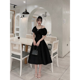 Váy tasta tiệc rớt vai