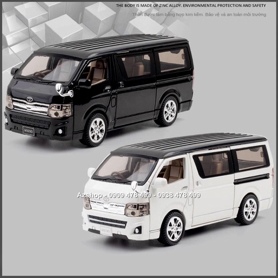 Mô Hình Kim Loại Xe Du Lịch Hiacce Tỉ Lệ 1:32 – Mở 4 Cửa - 9884.3