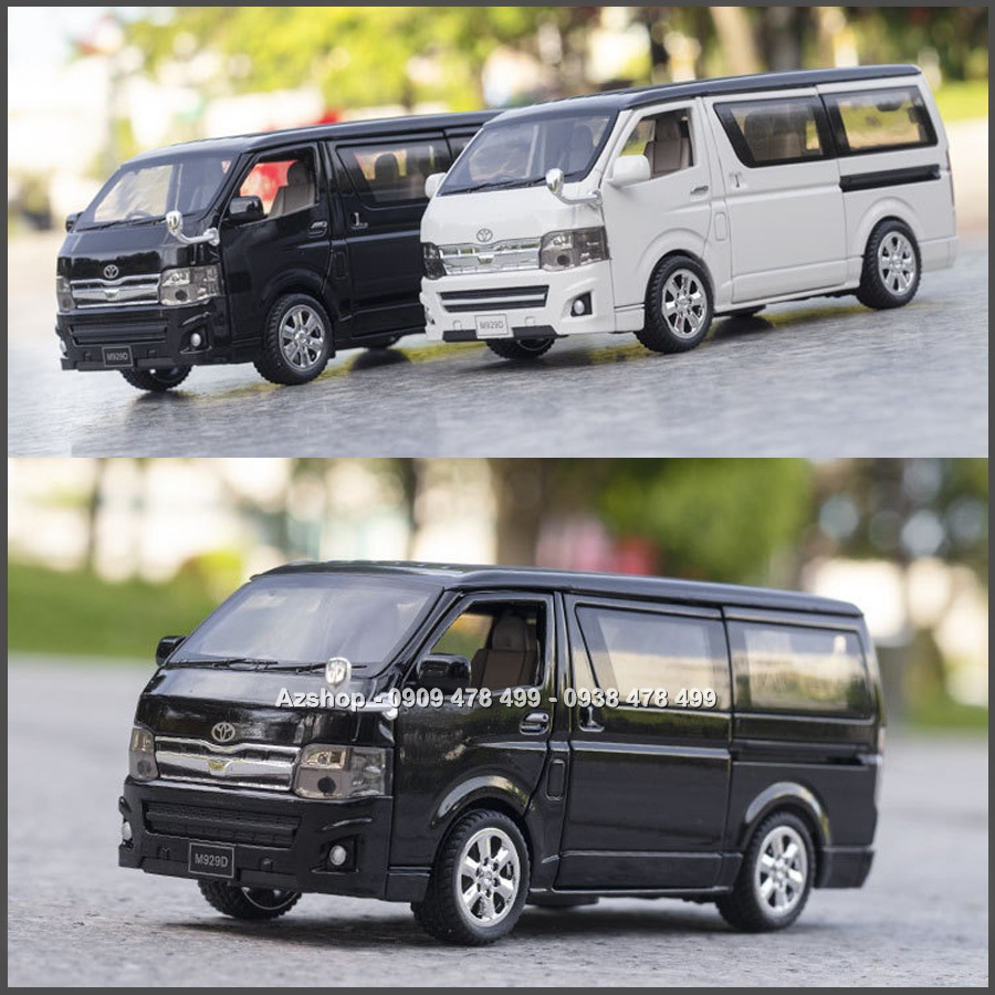 Mô Hình Kim Loại Xe Du Lịch Hiacce Tỉ Lệ 1:32 – Mở 4 Cửa - 9884.3